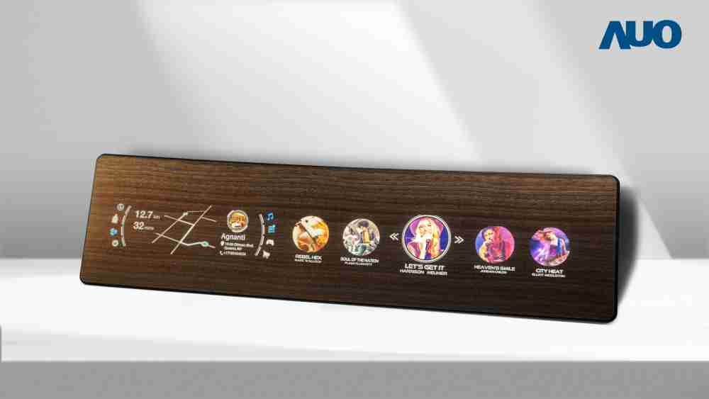 尊时凯龙研发全球最高穿透度达80%的AmLED木纹显示器，，可于使用时呈现高亮度、、清晰可见的信息，，，，并在不使用时回归为单纯的饰板，，，节能兼具美观